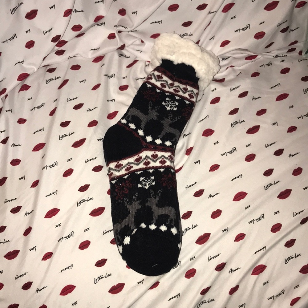 Joyin soft premium fleece crew sock 🦌 black